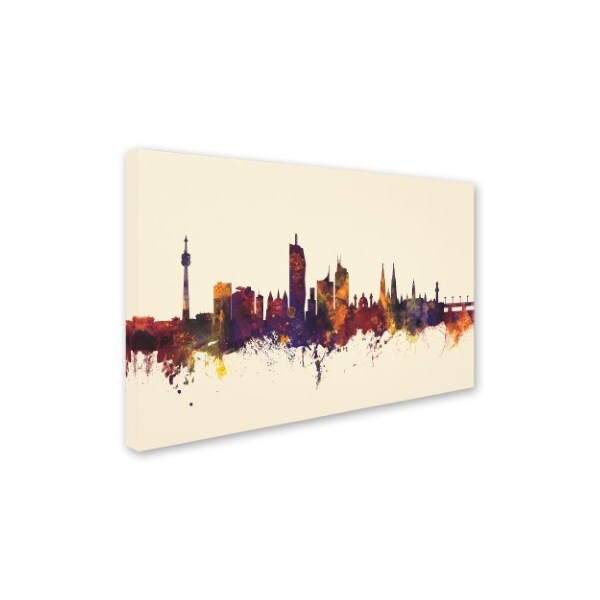 Michael Tompsett 'Vienna Austria Skyline IV' Canvas Art,12x19